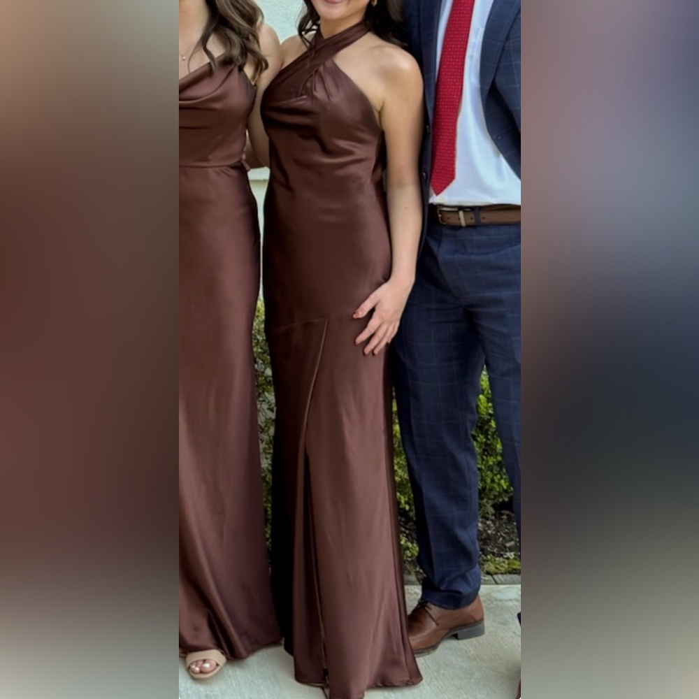 Revelry Athena Satin Dress
